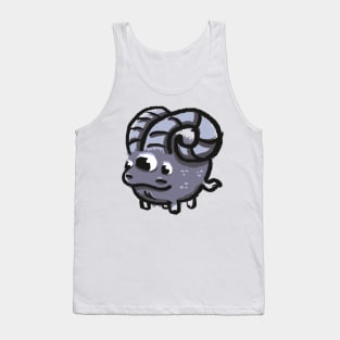 Three-Eyed Ram Doodle Monster Tank Top